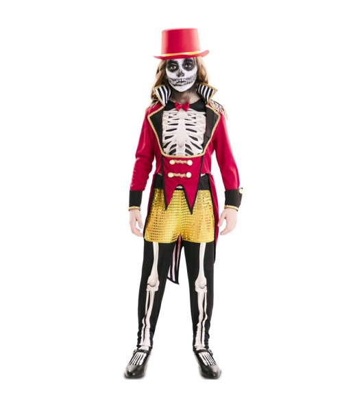 Skelett Dompteur Kostüm für Mädchen