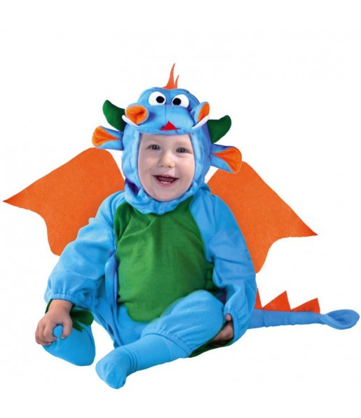 Baby Blauer Drache Kostüm
