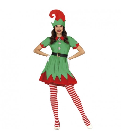 Weihnachtsmann Elf Kostüm für Damen