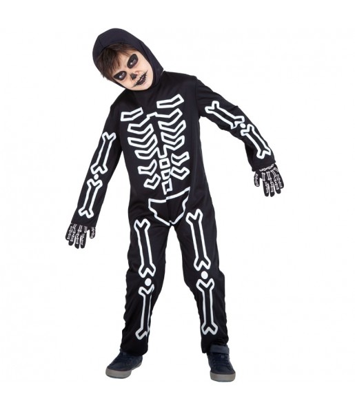 Glühendes Skelett Kostüm für Jungen