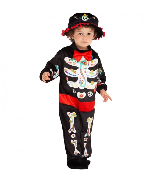 Catrin Skelett mit Hut Kostüm für Babys
