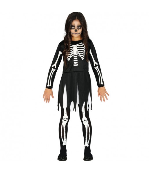 Skelett der Finsternis Kostüm für Mädchen