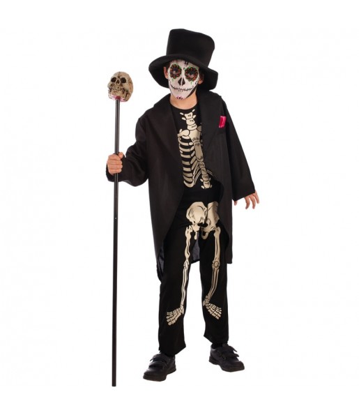 Hexenmeister skelett Kinderverkleidung für eine Halloween-Party