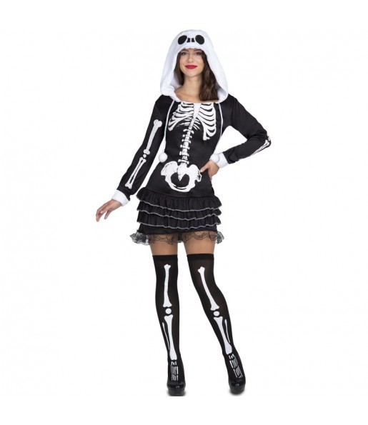 Gotisches Skelett Kostüm für Damen