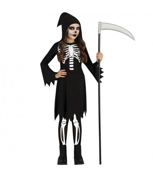 Skelett Kostüm für Mädchen