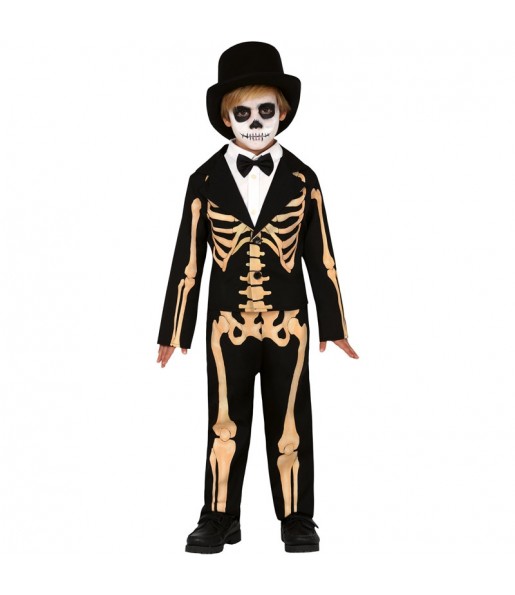 Skull Skelett Kinderverkleidung für eine Halloween-Party