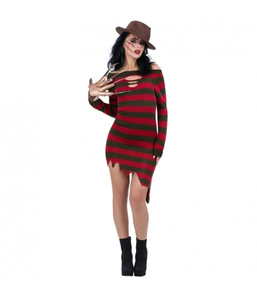 Freddy Krueger A Nightmare on Elm Street Kostüm für Damen