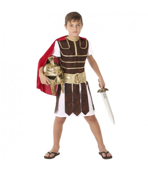 Spartanischer römischer Gladiator Kostüm für Jungen