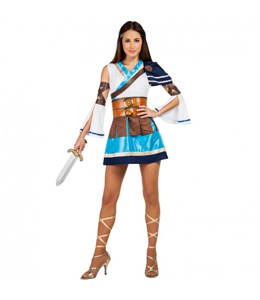 Kostüm Sie sich als Griechischer Kriegerin Kostüm für Damen-Frau für Spaß und Vergnügungen