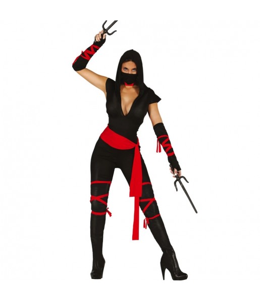Ninja-Krieger Kostüm für Damen