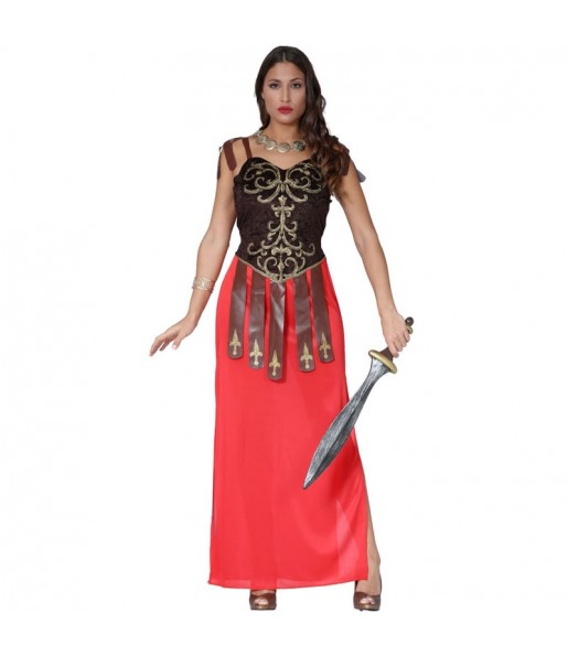 Kostüm Sie sich als Römischer Kriegerin Tiberia Kostüm für Damen-Frau für Spaß und Vergnügungen