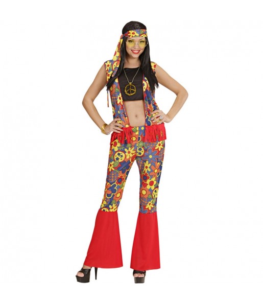 Klassischer Hippie Kostüm für Damen