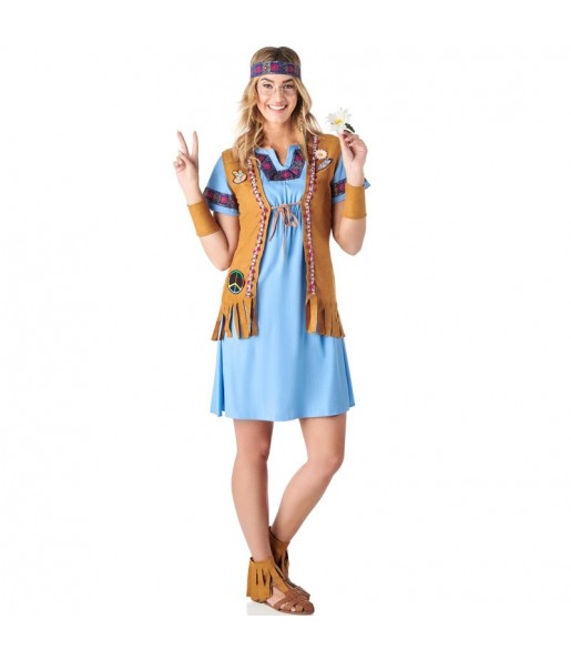 Bedruckt HippieKostüm für Damen