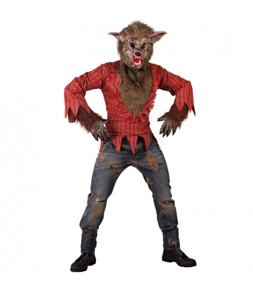 Verkleidung Hungriger Werwolf Erwachsene für einen Halloween-Abend