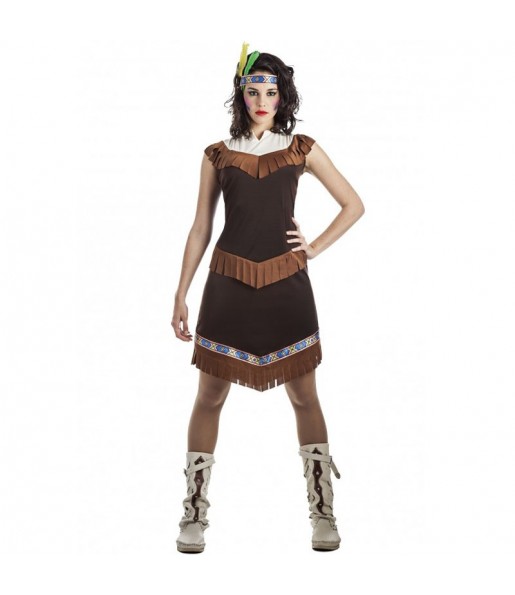 Kostüm Sie sich als Cherokee Indianerin Kostüm für Damen-Frau für Spaß und Vergnügungen