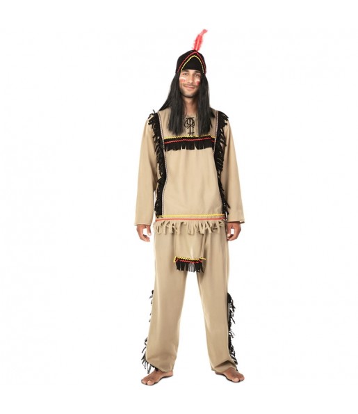 Braun Indianer Kostüm für Herren