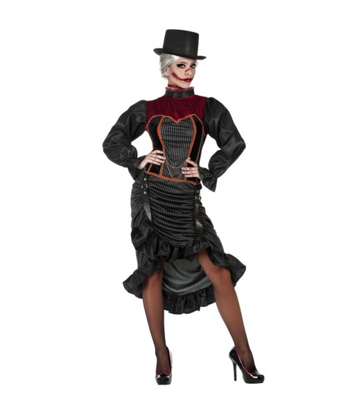 Jack the Ripper Kostüm Frau für Halloween Nacht