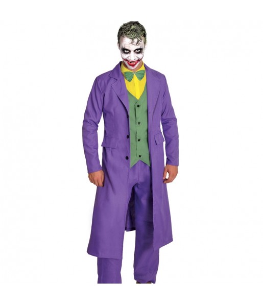 Verkleidung Klassischer Joker Erwachsene für einen Halloween-Abend