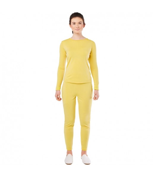 Bodysuit 2-teilig gelb Kostüm für Damen