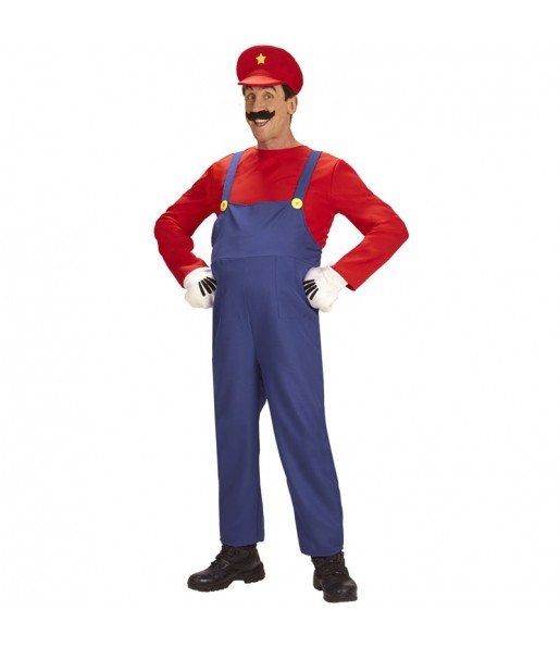 Mario Bros Onesie Kostüm für Herren