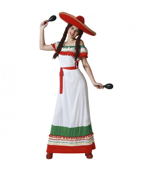 Mehrfarbiges mexikanisches Kostüm Kostüm für Damen