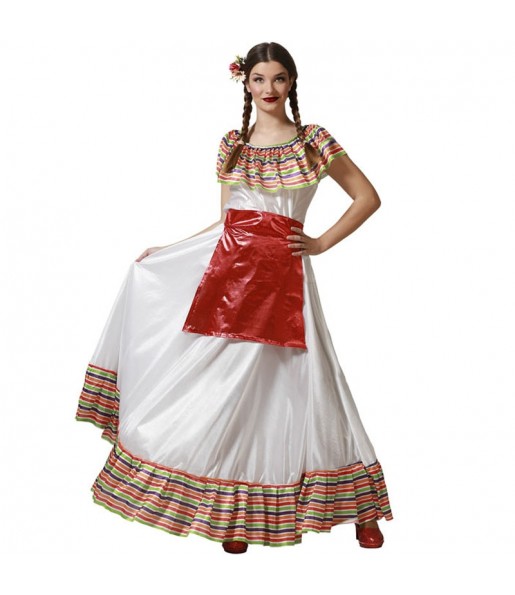 Mexikanerin mit Schürze Kostüm für Damen
