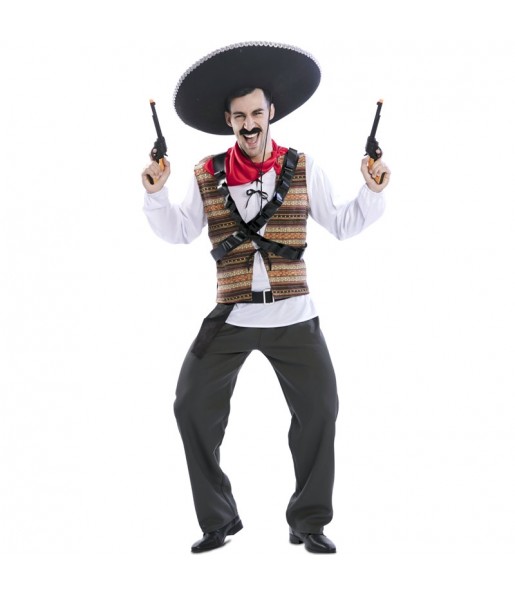 Revolverheld Mexikanischer Erwachseneverkleidung für einen Faschingsabend
