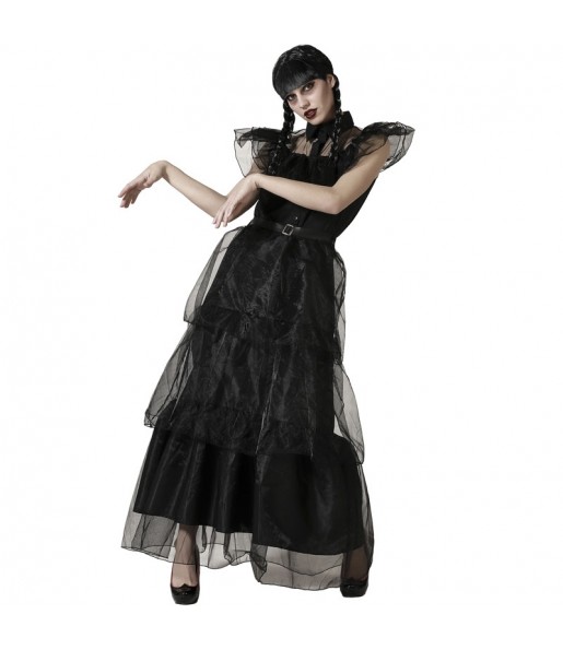 Mittwochs-Addams-Tanz Kostüm für Damen