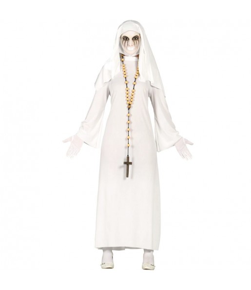 Geister-Nonne Kostüm Frau für Halloween Nacht