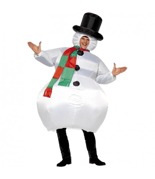 Aufblasbarer Schneemann Kostüm für Herren
