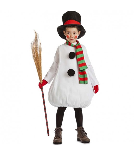 Dicklicher Schneemann Kostüm für Jungen