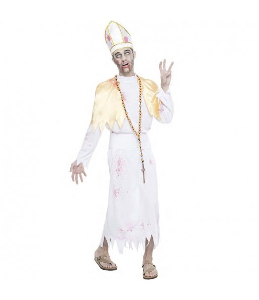 Verkleidung Blutiger Bischof Erwachsene für einen Halloween-Abend