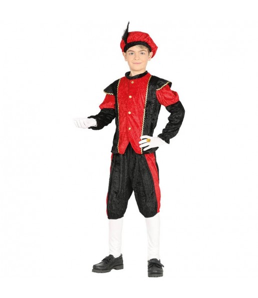 Rote königliche Pagen Kinderverkleidung, die sie am meisten mögen