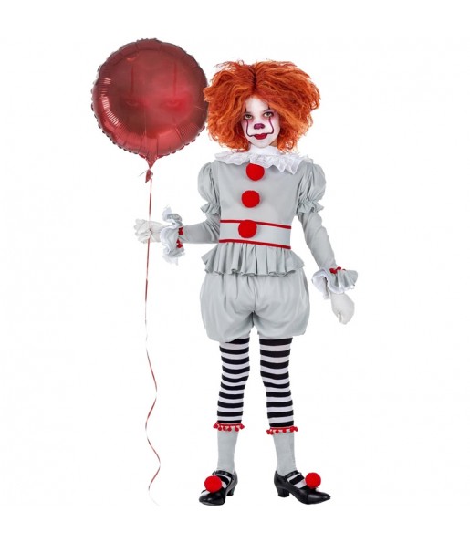 Verkleiden Sie die Clown ES PennywiseMädchen für eine Halloween-Party