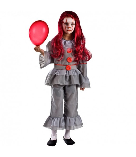Clown IT Film Kostüm für Mädchen