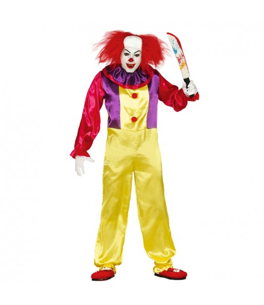Verkleidung Killer Clown Pennywise Erwachsene für einen Halloween-Abend