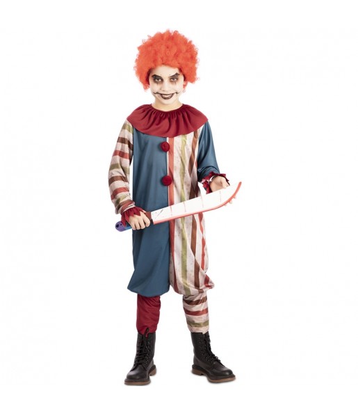 Zirkus des Schreckens Clown Kostüm für Jungen