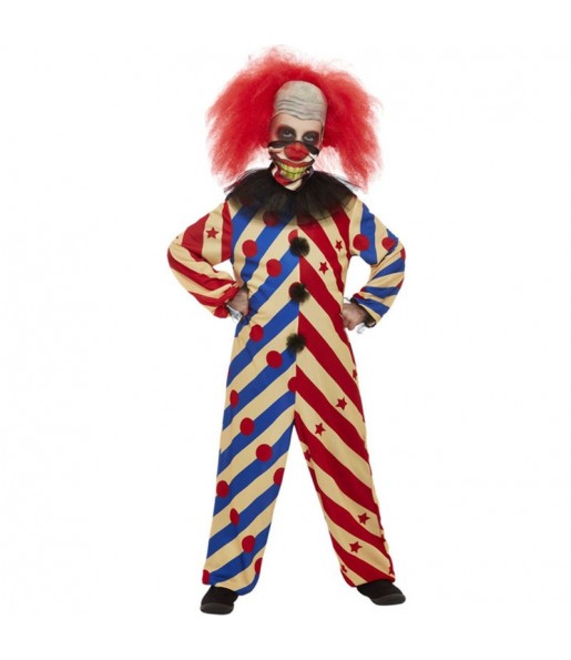 Gruseliges Clown Kinderverkleidung für eine Halloween-Party