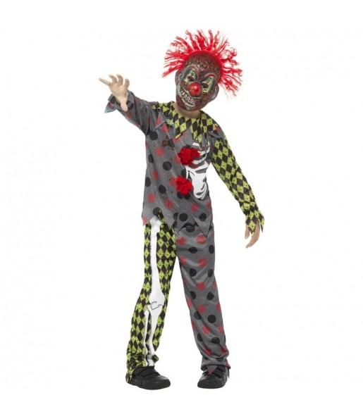 Böser Clown Kostüm für Jungen