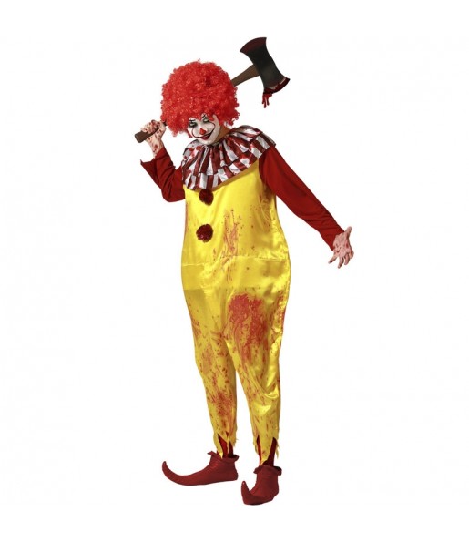 Blutiger MacDonald Clown Kostüm für Herren
