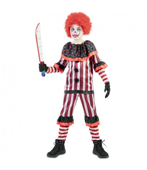 Grausamer Clown Kostüm für Jungen