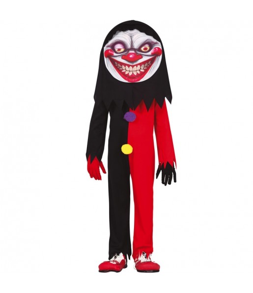 Teuflisches Lächeln Clown Kostüm für Kinder