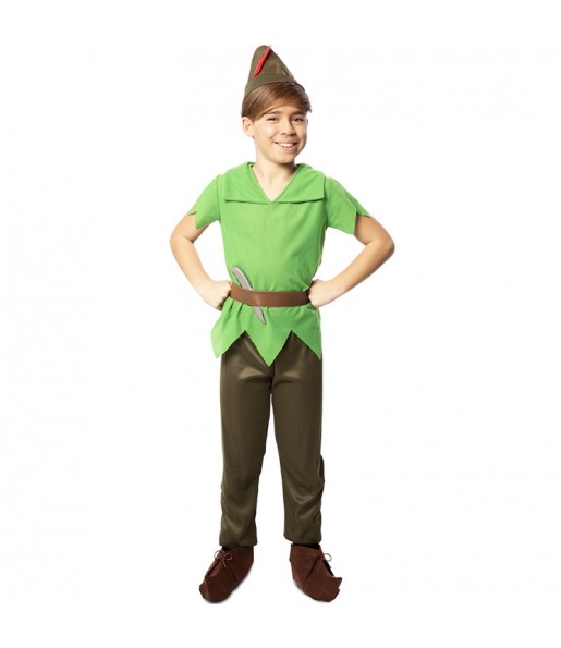 Peter Pan grün Kostüm für Jungen