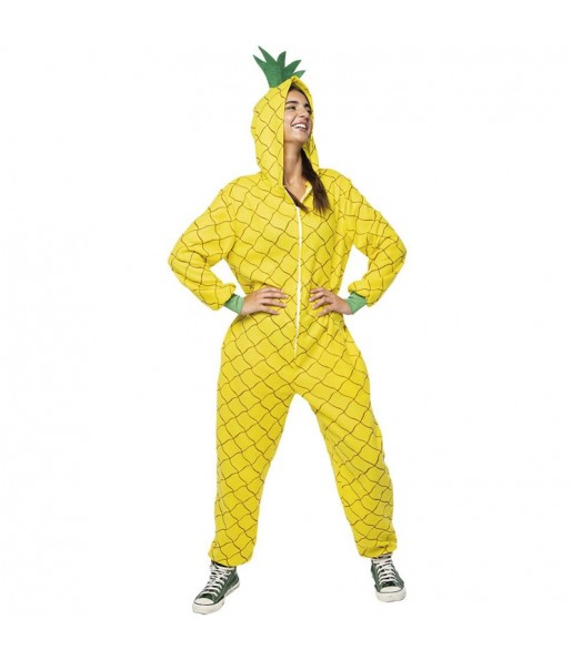 Gelbe Ananas Kostüm für Damen
