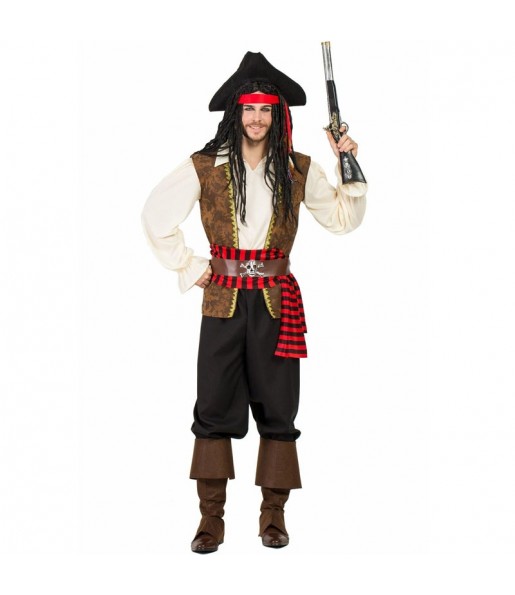 Hohe See Pirat Erwachseneverkleidung für einen Faschingsabend