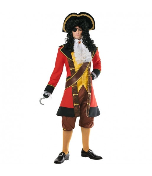 Pirat Captain Hook Erwachseneverkleidung für einen Faschingsabend