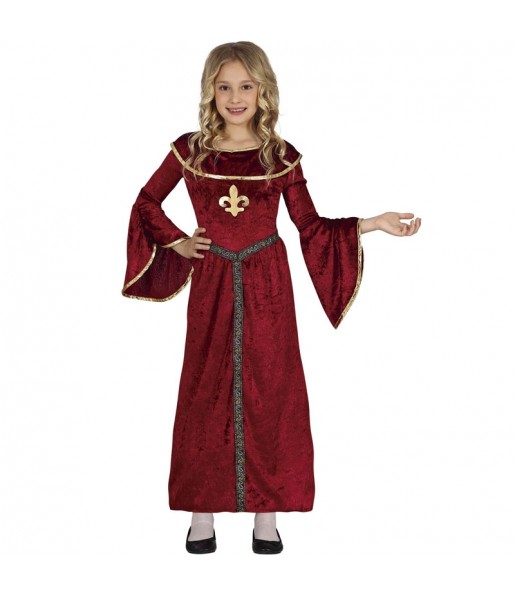 Mittelalterliche Prinzessin Kostüm für Mädchen