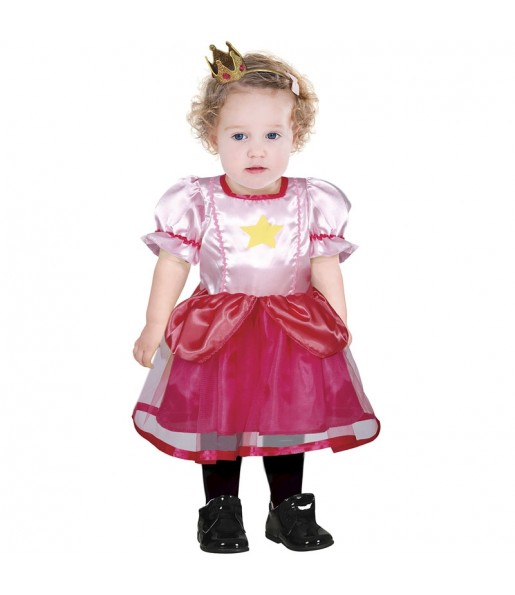 Disfraz de Princesa rosa con estrella para bebé