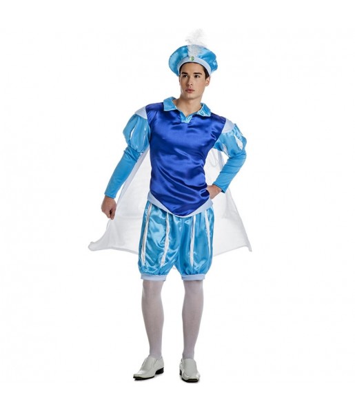 Blauer Prinz Erwachseneverkleidung für einen Faschingsabend