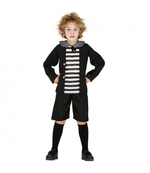 Pugsley Addams Kinderverkleidung für eine Halloween-Party